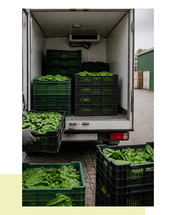 Перевозка шпината в Старую Русса с сохранением свежести продукции